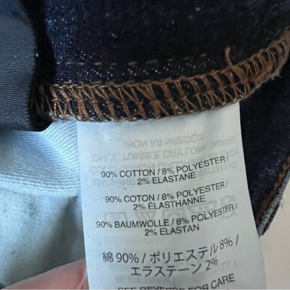 J Crew Vintage Straight High Rise Jeans Womens US 27  Raw Ankle Hem Excellent - Picture 7 of 7